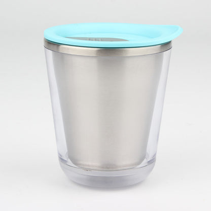 Double-layer Portable Travel Stainless Steel Coffee Cup