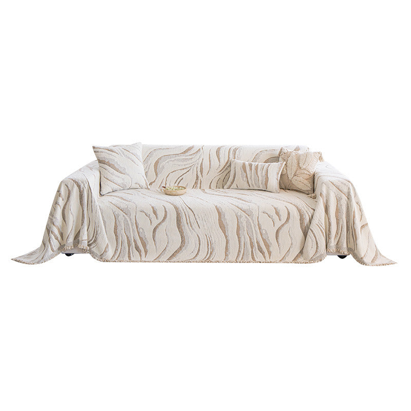 Mid-century Modern Luxe Winter Plush Sofa Throw