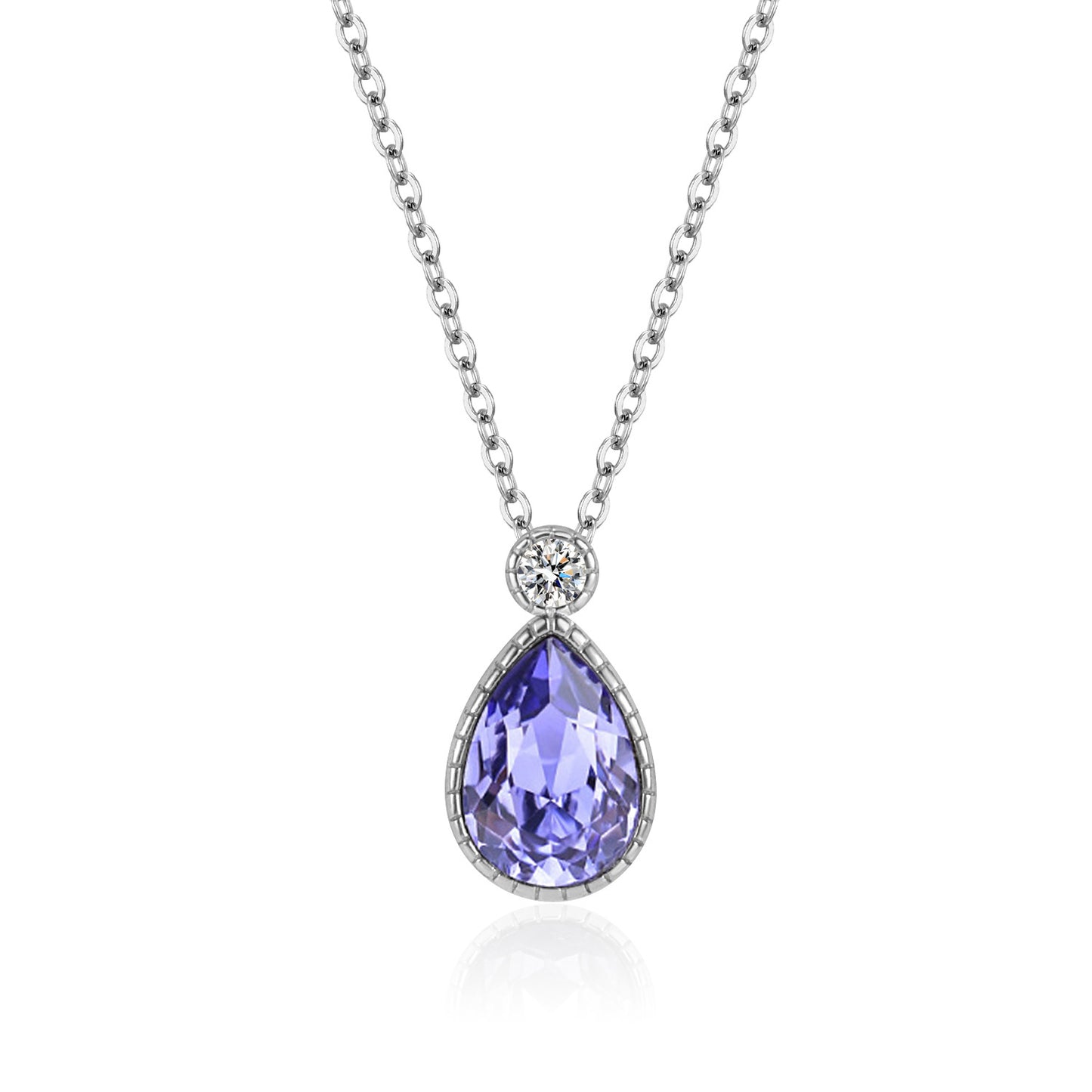 Sterling Silver Tears Of The Mermaid Jewelry Set Blue Crystal Women