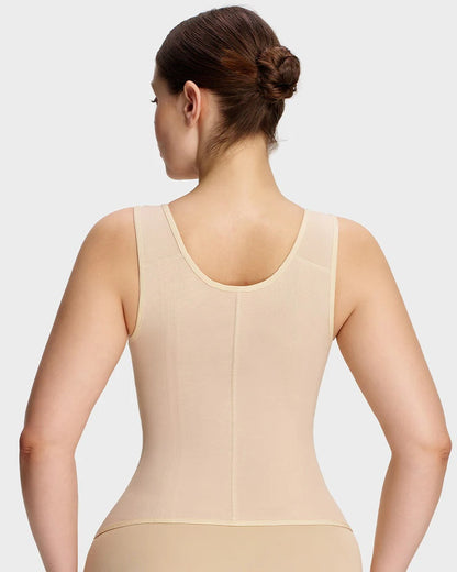 Double-Layer Tummy Control Waist Shaper Girdle With Bra