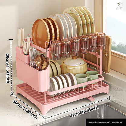 Kitchen Home Multi-Functional Bowl Plate And Utensil Storage Cabinet