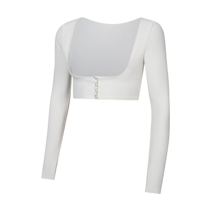 Women's Running Fitness Outwear Blouse Yoga Clothes Long-sleeved Top