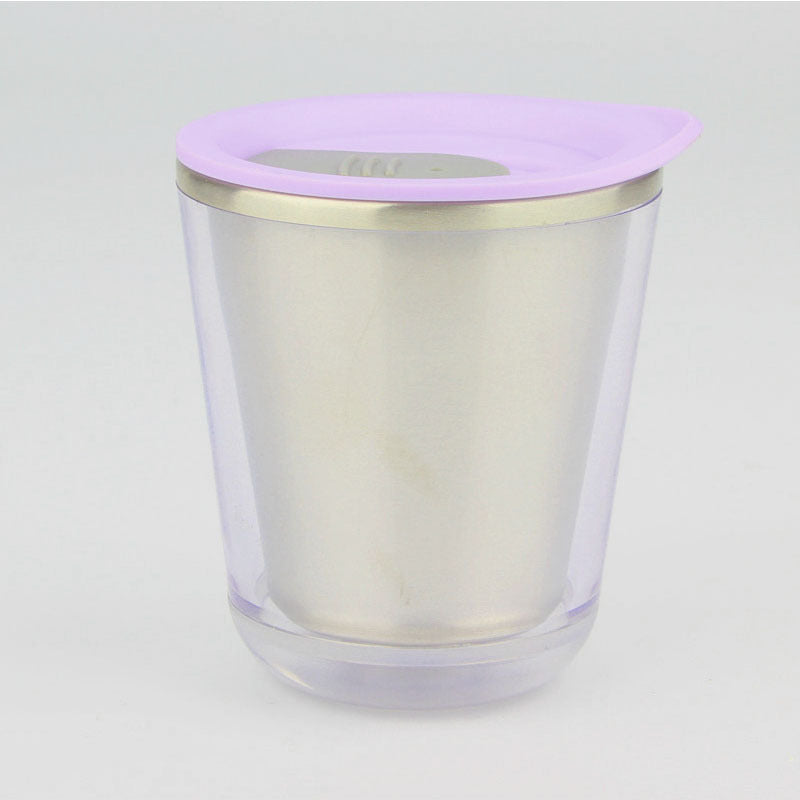 Double-layer Portable Travel Stainless Steel Coffee Cup