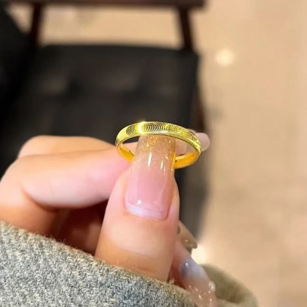 Fashionable Simple Plain Band Couple Rings