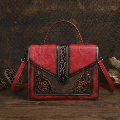 Dual-use Hand-embossed And Rubbed-color Craftsmanship For A Stylish Look