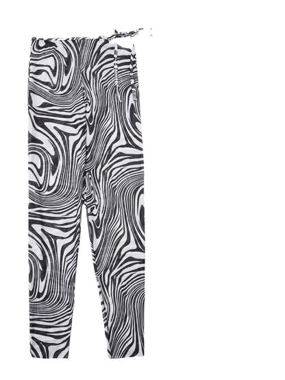 European And American Striped Printed Swimsuit For Women
