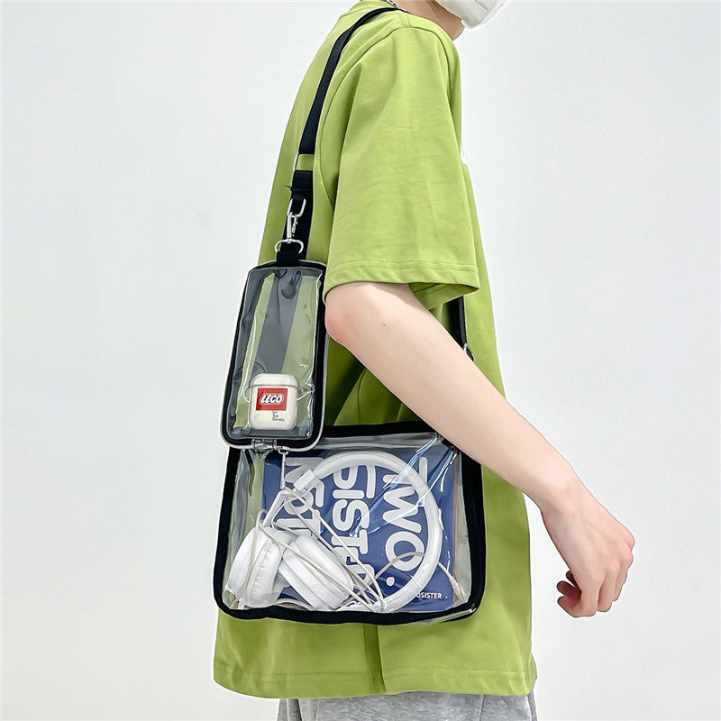 New Womens PVC Transparent Crossbody Bag