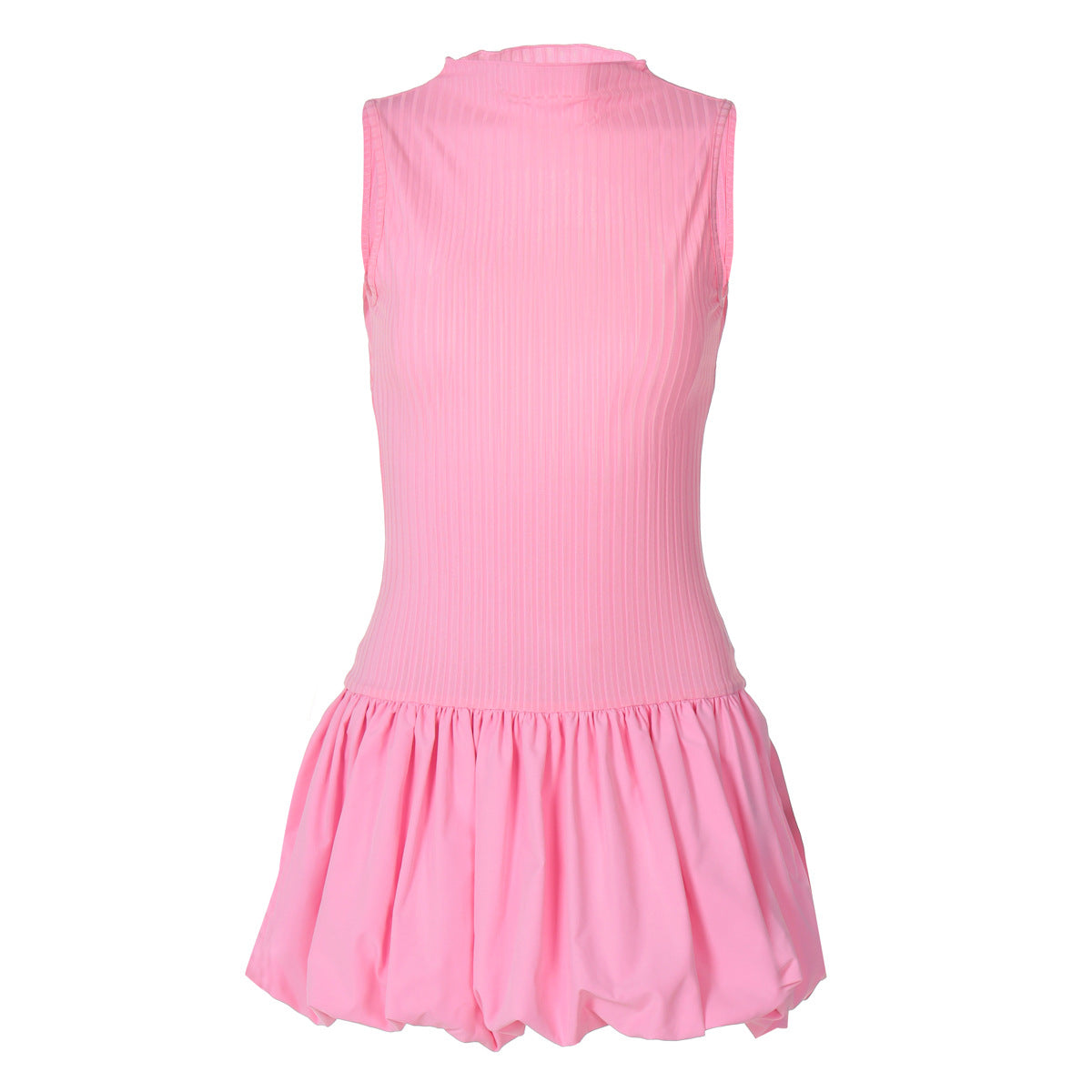 Women's Summer Fashion Back Hollow Slim Pleated Dress
