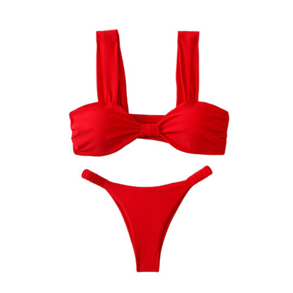 Women's Solid Color Sexy Bikini Set