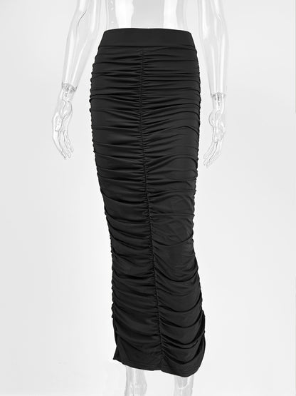 Fashionable New High-waisted Pleated Skirt