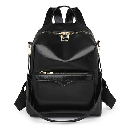Korean-style Soft PU Large-Capacity Versatile SpringSummer New Arrival Womens Travel Backpack