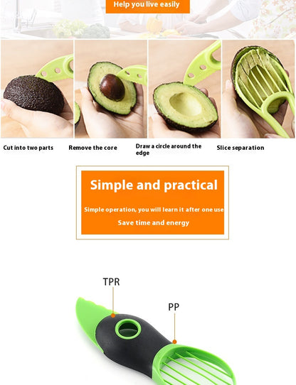 Multifunctional Avocado Knife Pulp Separation Three-in-one Corer
