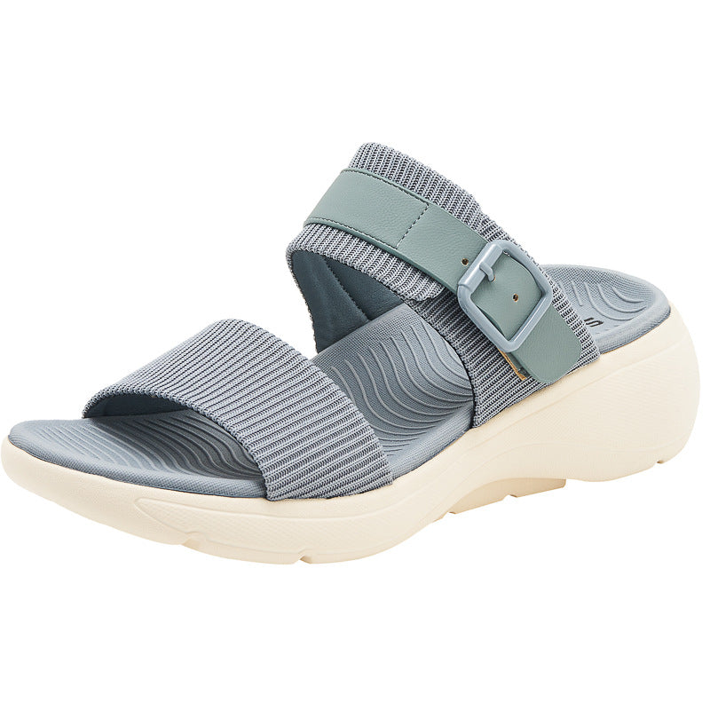 Thick Sole MD Slide Sandals - Lightweight Non Slip Casual Sport Sandals For Men And Women