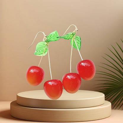 Sweet Fruit Cherry Ear Cuffs