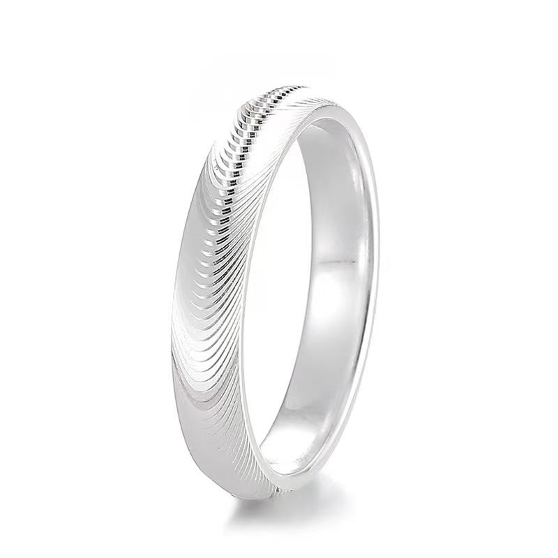 Fashionable Simple Plain Band Couple Rings
