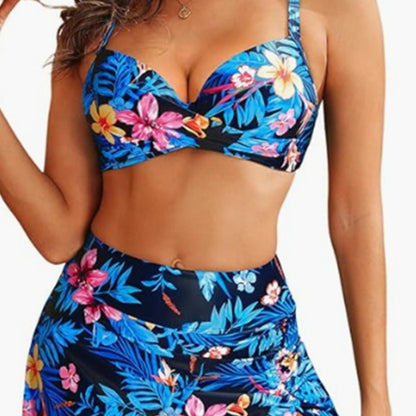 Hard Bag High Waist Bikini Sexy Gathering Swimwear
