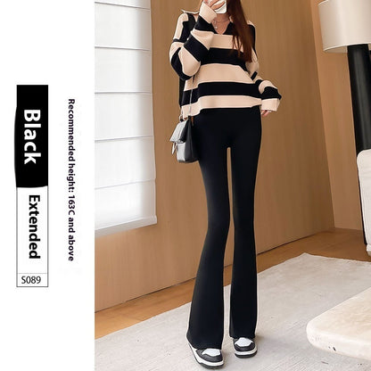 Micro Shark High Waist Slimming Hip Raise Flared Yoga Leggings