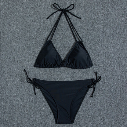 New Bikini Women's Swimsuit Printed Halter Series