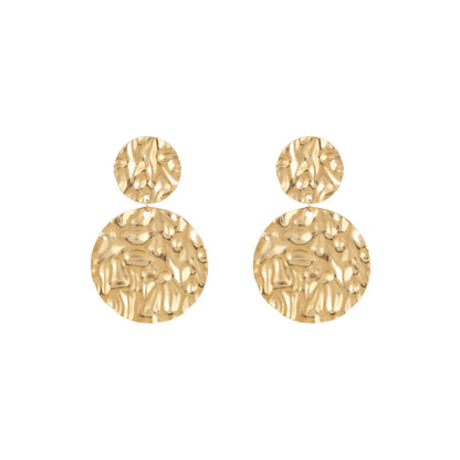 European And American Popular Exaggerated Fashion Stud Earrings, Retro Luxury Design, Simple High-Grade Jewelry For Women