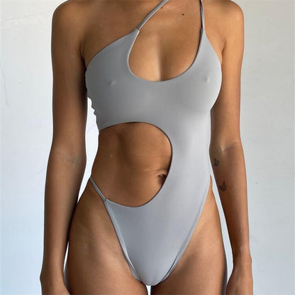 New Triangle Waist Cutout Sexy Bikini Swimsuit