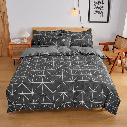 Cartoon Four-Piece Bed Sheet Fitted Sheet And Duvet Cover Bedding Set