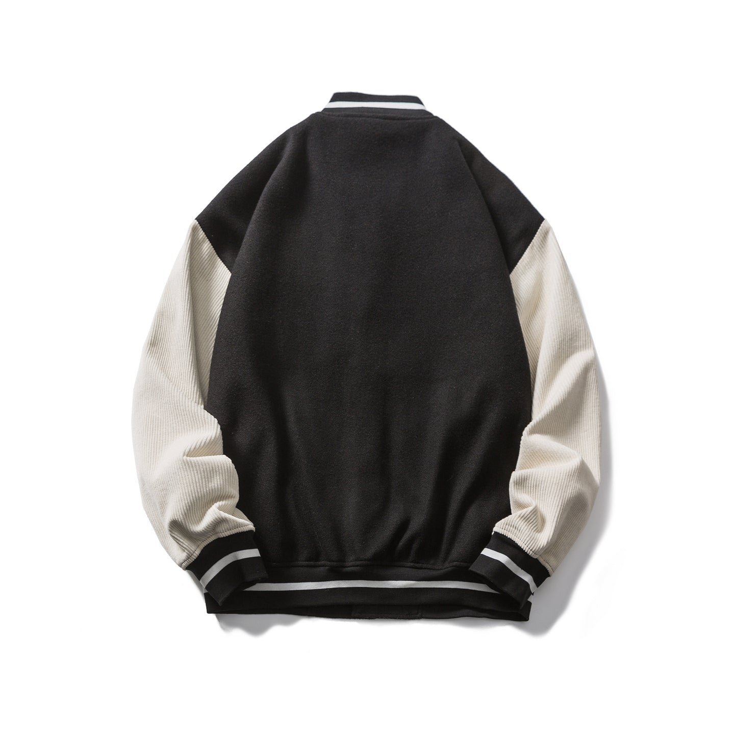 Men's New Jacket Embroidered Standard Woolen Stand Collar Baseball Jersey