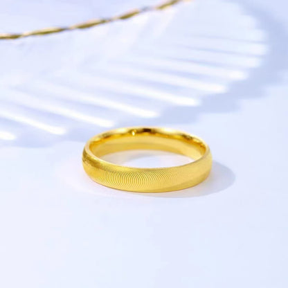 Fashionable Simple Plain Band Couple Rings