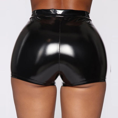Solid-color Fashionable High-waist Plus-size Hot Pants