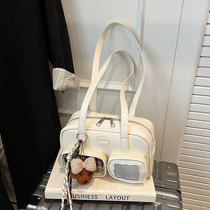 High-Capacity Versatile Korean-Style Ribbon Shoulder Bag For Women