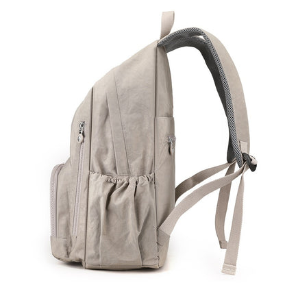 Waterproof Computer Bag Backpack Women's Multi-pocket Coverable Handle