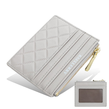 Womens Drivers License Card Holder Slim Zippered ID Case