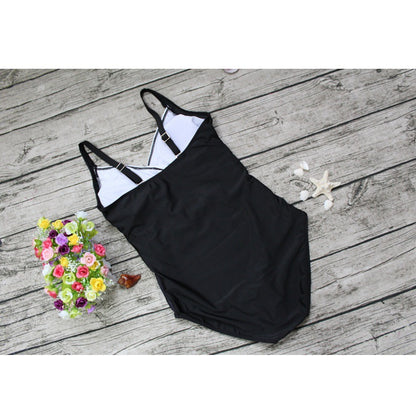 Women's Fashion Print Old Fat Swimsuit
