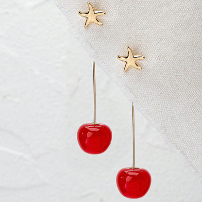 Cherry And Mulberry Ladies EarringsDouble-Sided Design