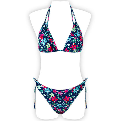 New Bikini Women's Swimsuit Printed Halter Series