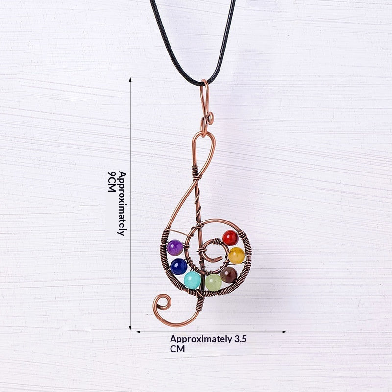 Natural Crystal Rainbow Crushed Stone Life Tree Pendant Hand-Wrapped Wire Jewelry Charm