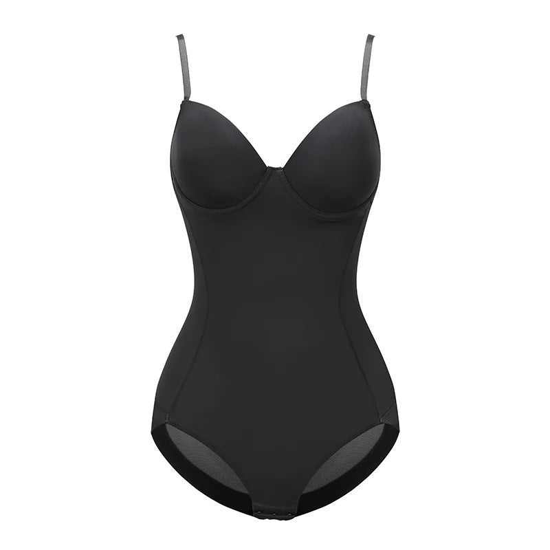 Women's Solid Color Simple Seamless One-Piece Shapewear