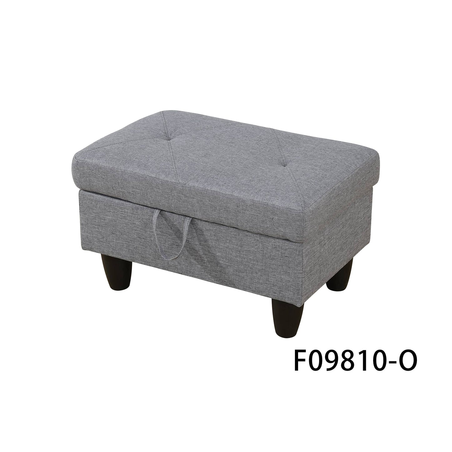 Pickup Only--66.5 Grey Linen 3-Piece Living Room Sofa Set