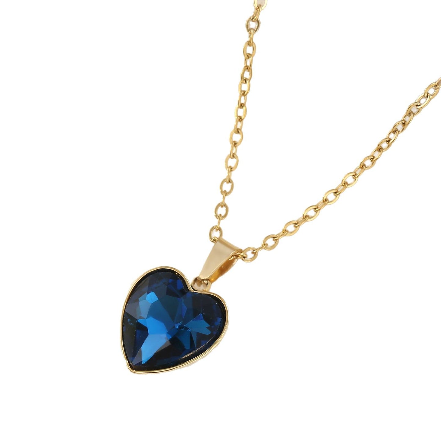 Elegant And Minimalist Womens Heart-shaped Necklace Trendy Design