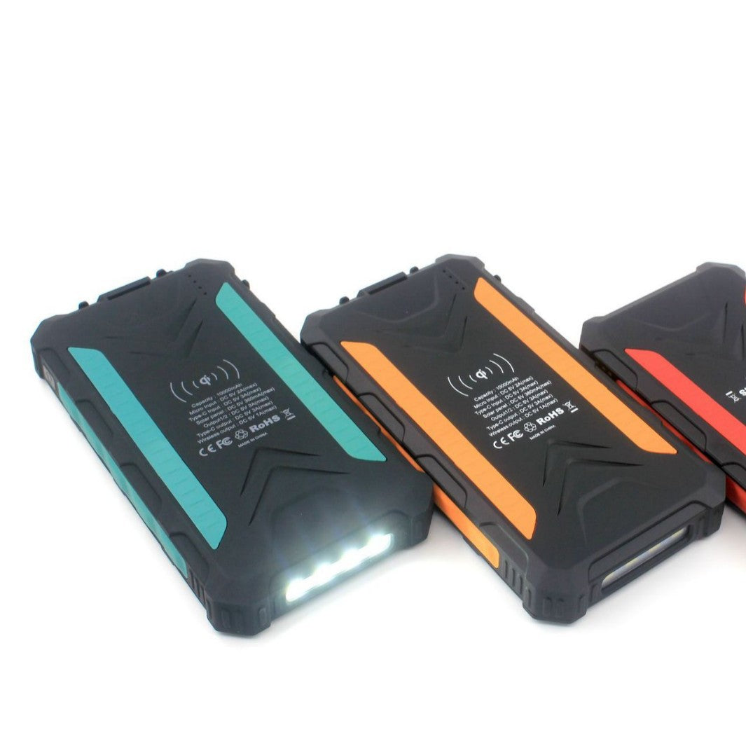 Waterproof Solar-Powered Wireless Power Bank