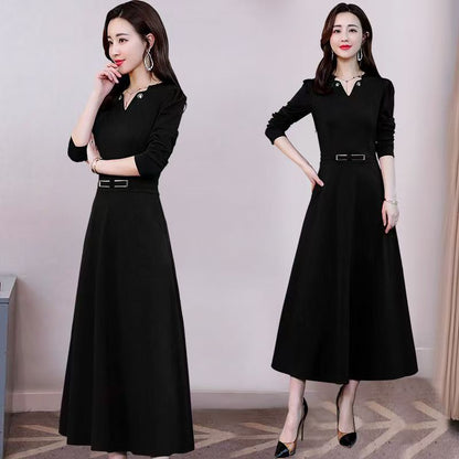 New Spring Dress Womens SpringAutumn Long-Sleeve Elegant Feminine Style
