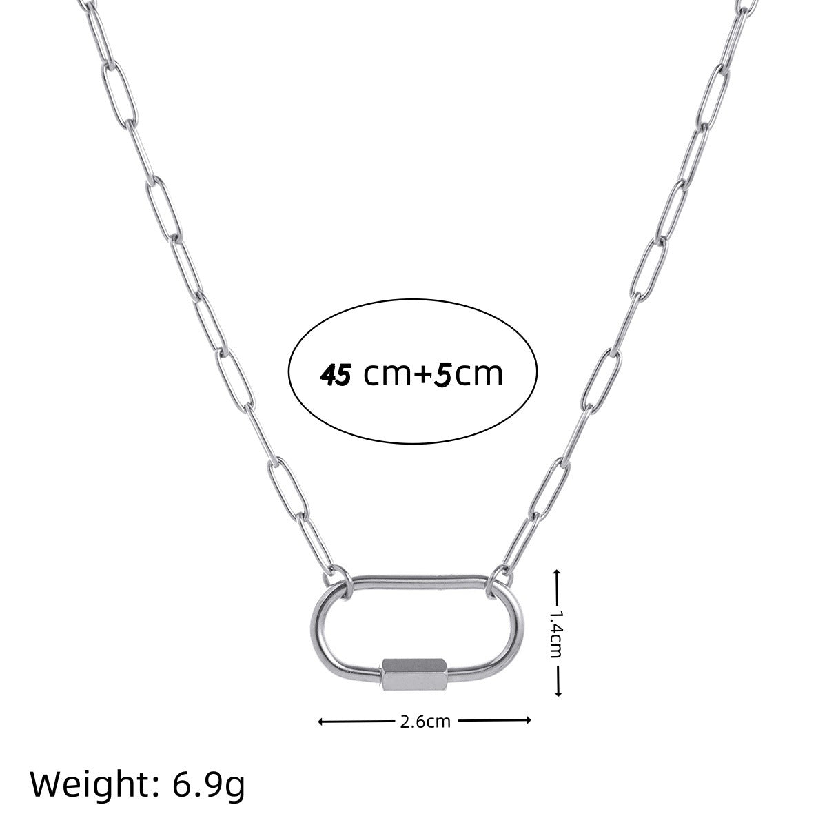 Stainless Steel DIY Vacuum Plating 18K Gold Color Protection Necklace