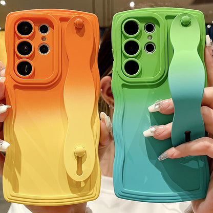 Applicable To  S25 Ultra Phone Case A16 Wristband High-end Feel