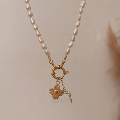 Stainless Steel DIY Vacuum Plating 18K Gold Color Protection Necklace