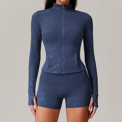Breathable Nude Feel Training Fitness Yoga Wear Coat