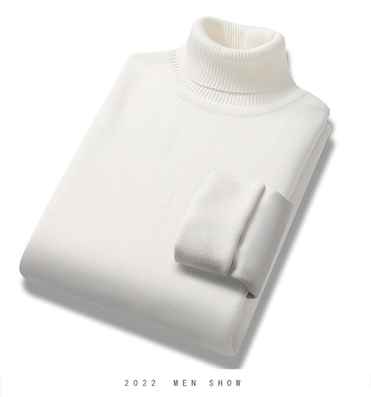 Turtleneck Sweater Men's Loose Velvet Thickened Sweater