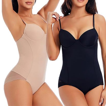 Women's Solid Color Simple Seamless One-Piece Shapewear