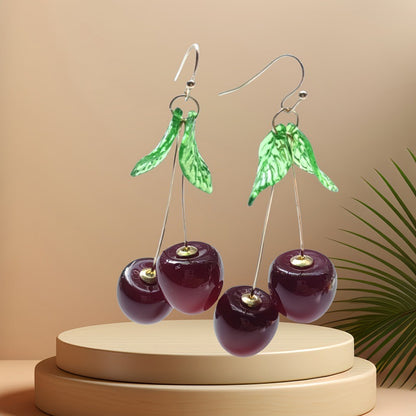 Sweet Fruit Cherry Ear Cuffs