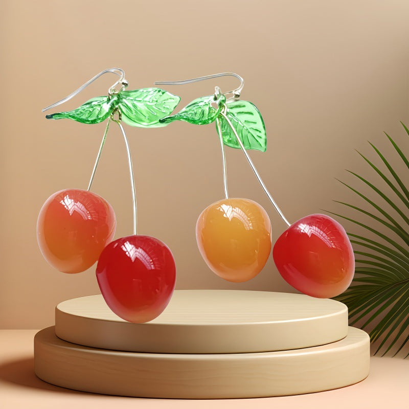 Sweet Fruit Cherry Ear Cuffs