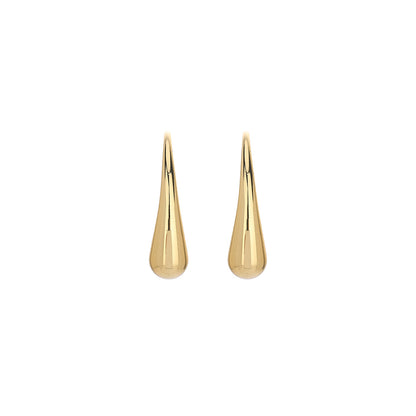 1 Pair Gold Light Luxury Earrings, European & American Style, 2024 New Trend, Simple & Mini Stud Earrings