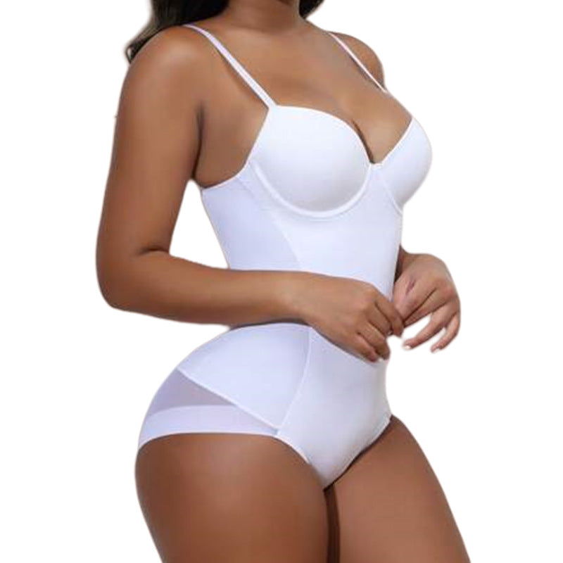 Women's Solid Color Simple Seamless One-Piece Shapewear